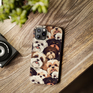 Premium Group of Shih Tzu iPhone Case | Cute Shih Tzu Gifts Slim Phone Cases Premium Group of Shih Tzu iPhone Case | Cute Shih Tzu Gifts Slim Phone Cases