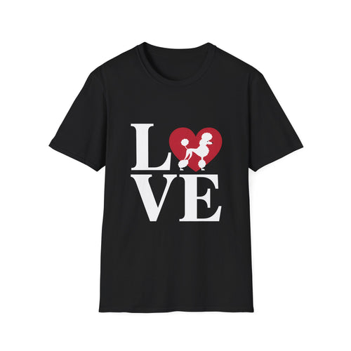 Love Poodle Shirt | Poodle Gifts | Poodles Dog Lovers Merchandise Unisex T-Shirt