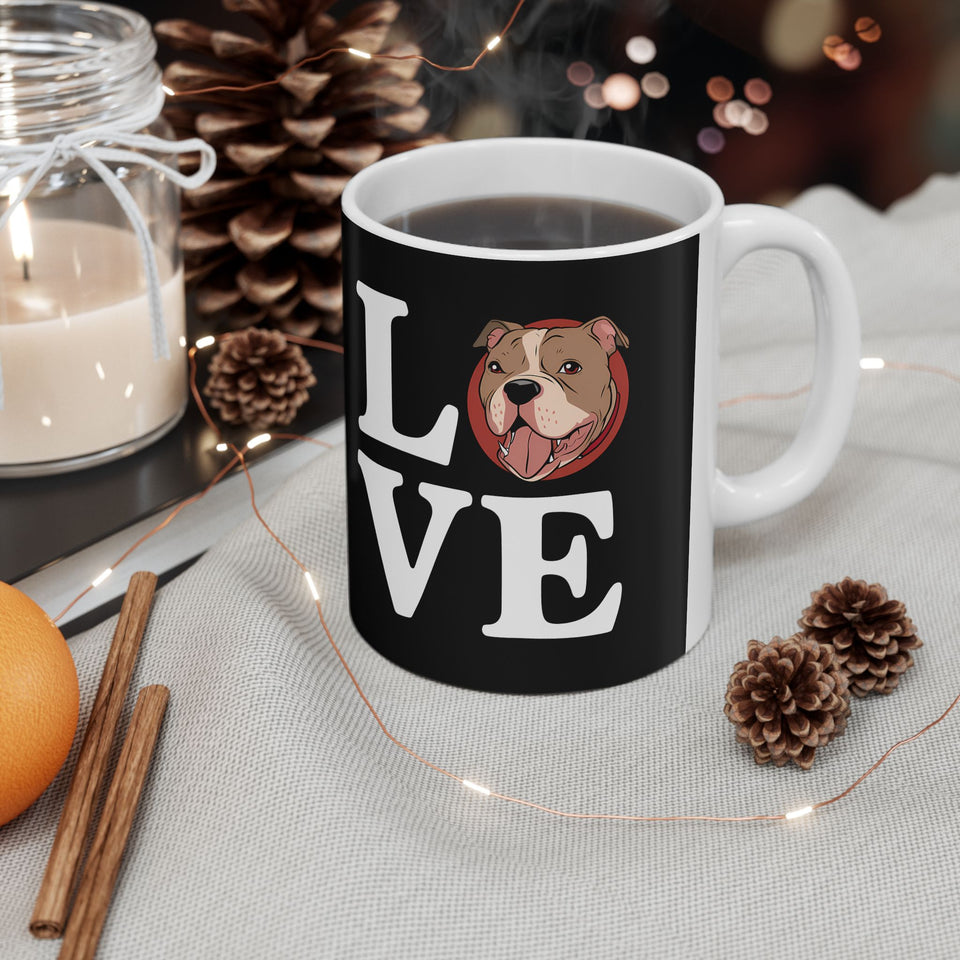 Sweet Love Pitbulls Mug | Pitbull Coffee Mug | Cute Pitbull Coffee Mug 11oz