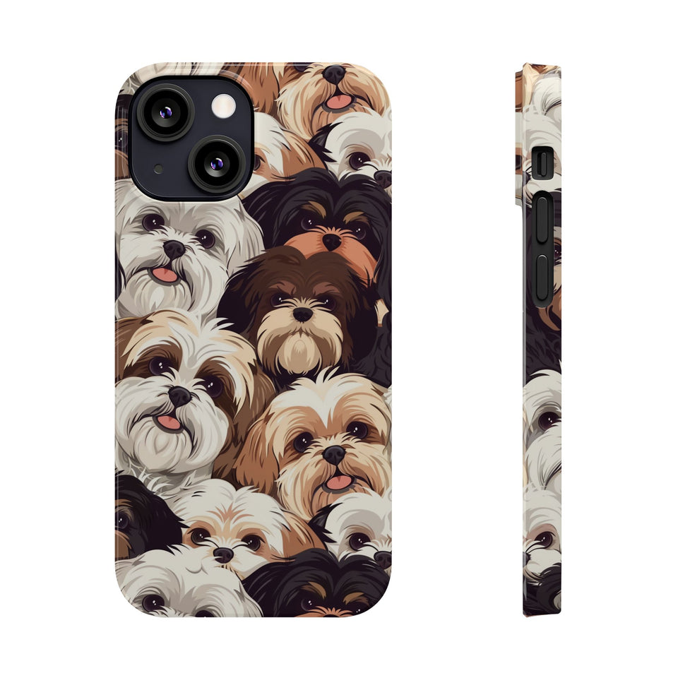 Premium Group of Shih Tzu iPhone Case | Cute Shih Tzu Gifts Slim Phone Cases