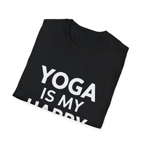 Yoga Is My Happy Hour Yoga Shirt | Yoga Gift | Unisex Yoga T Shirt Yoga Is My Happy Hour Yoga Shirt | Yoga Gift | Unisex Yoga T Shirt