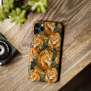 Premium Pride Of Lions iPhone Case | Lion Gifts Slim Phone Cases Premium Pride Of Lions iPhone Case | Lion Gifts Slim Phone Cases