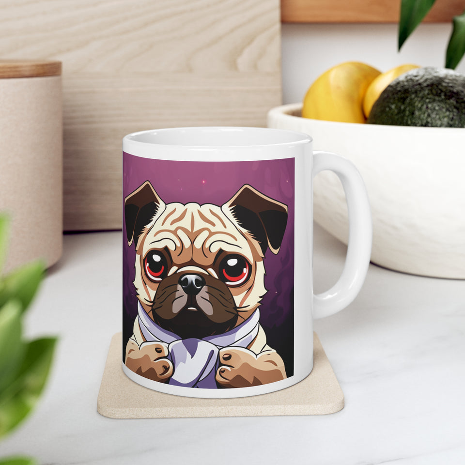 Pug Mug | Pug Gift | Ceramic Pug Mug 11oz