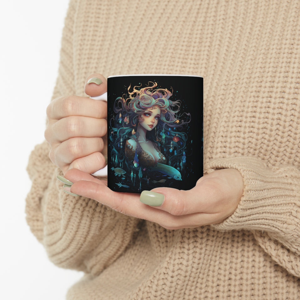 mermaid mug, mermaid coffee mug, mermaid gift, mermaid gifts for women, mermaid gifts for adults, mermaid presents, black mermaid shirt, mermaid shirts for adults