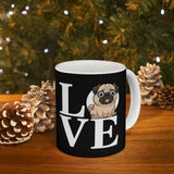 Love Pugs Ceramic Mug | Pug Gifts (11oz) Love Pugs Ceramic Mug | Pug Gifts (11oz)