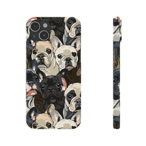 Premium French Bulldogs iPhone Case | Cute Frenchie Gifts Slim Phone Cases Premium French Bulldogs iPhone Case | Cute Frenchie Gifts Slim Phone Cases