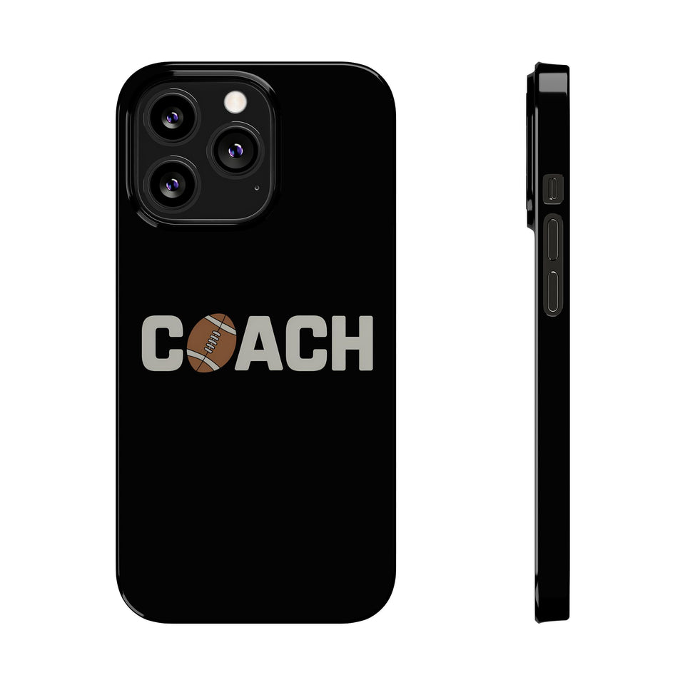 Premium Football Coach iPhone Case | Football Coach Gifts Slim Phone Cases