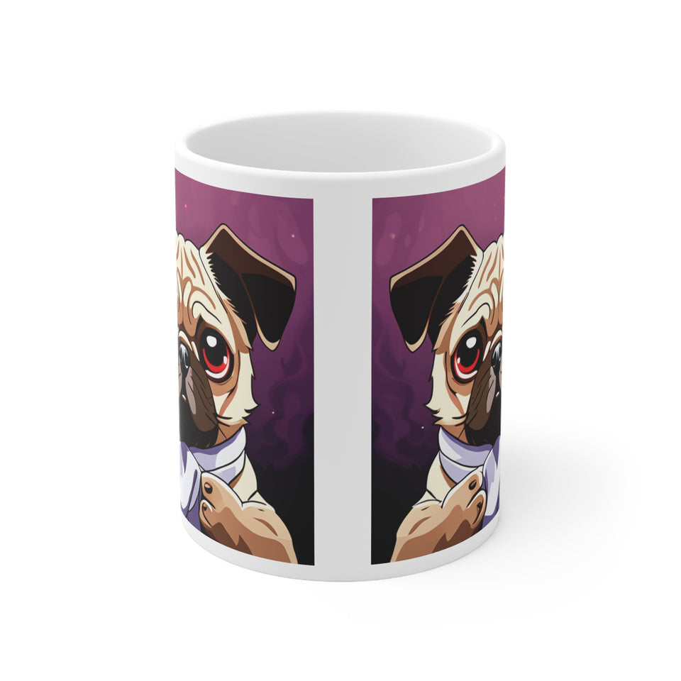 Pug Mug | Pug Gift | Ceramic Pug Mug 11oz