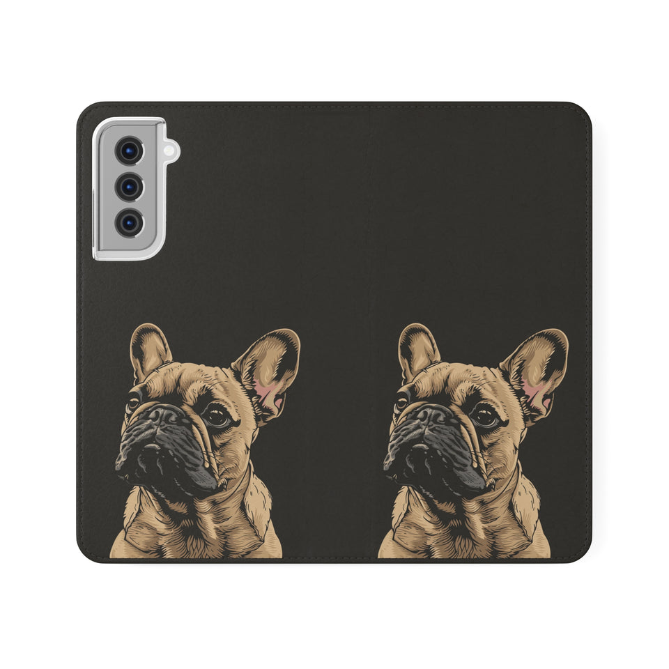 French Bulldog Phone Case | I Love My Frenchie Wallet Phone Case Gifts | IPhone & Samsung Galaxy French Bulldog Flip Cases