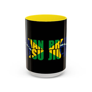 Brazilian Jiu Jitsu Flag 3 | BJJ Accent Coffee Mug Brazilian Jiu Jitsu Flag 3 | BJJ Accent Coffee Mug