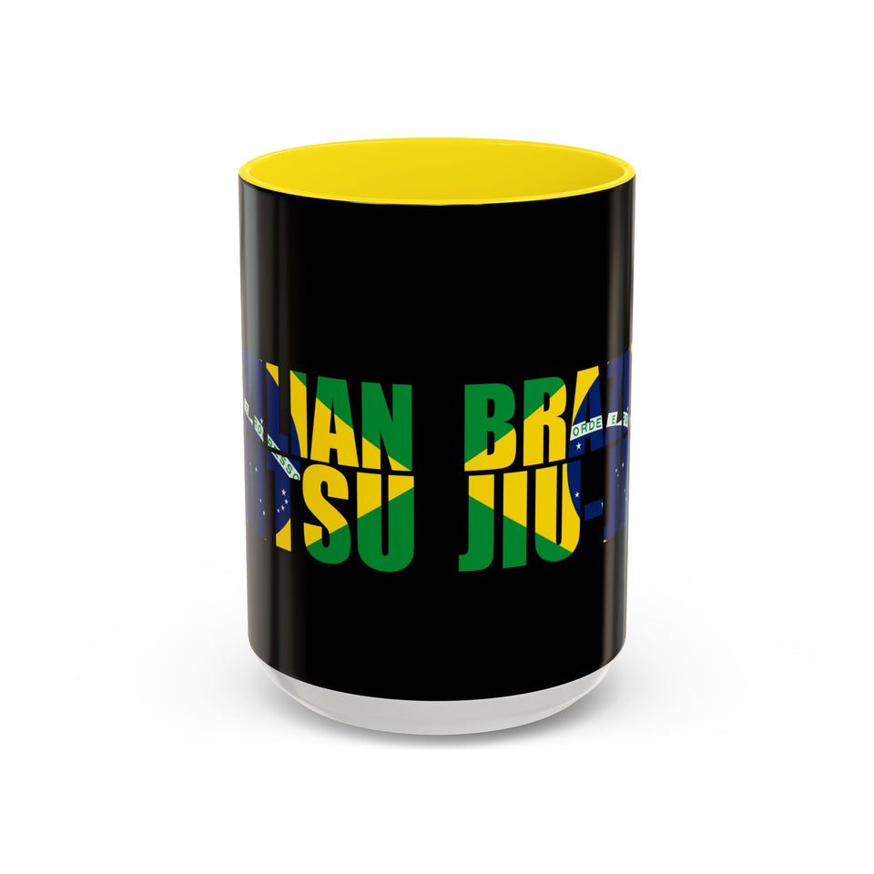 Brazilian Jiu Jitsu Flag 3 | BJJ Accent Coffee Mug