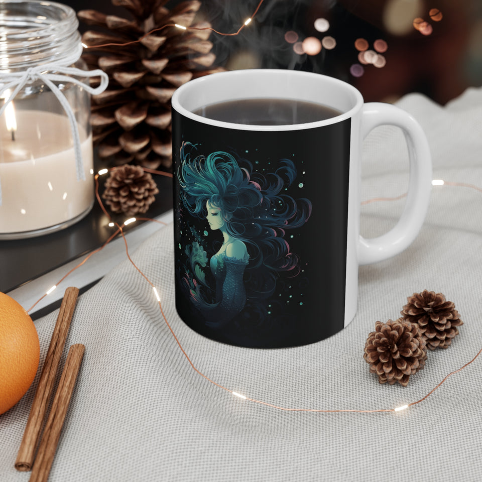 mermaid mug, mermaid coffee mug, mermaid gift, mermaid gifts for women, mermaid gifts for adults, mermaid presents, black mermaid shirt, mermaid shirts for adults