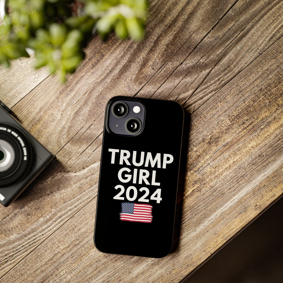 Premium Trump Girl iPhone Case | Donald Trump Gifts Slim Phone Cases