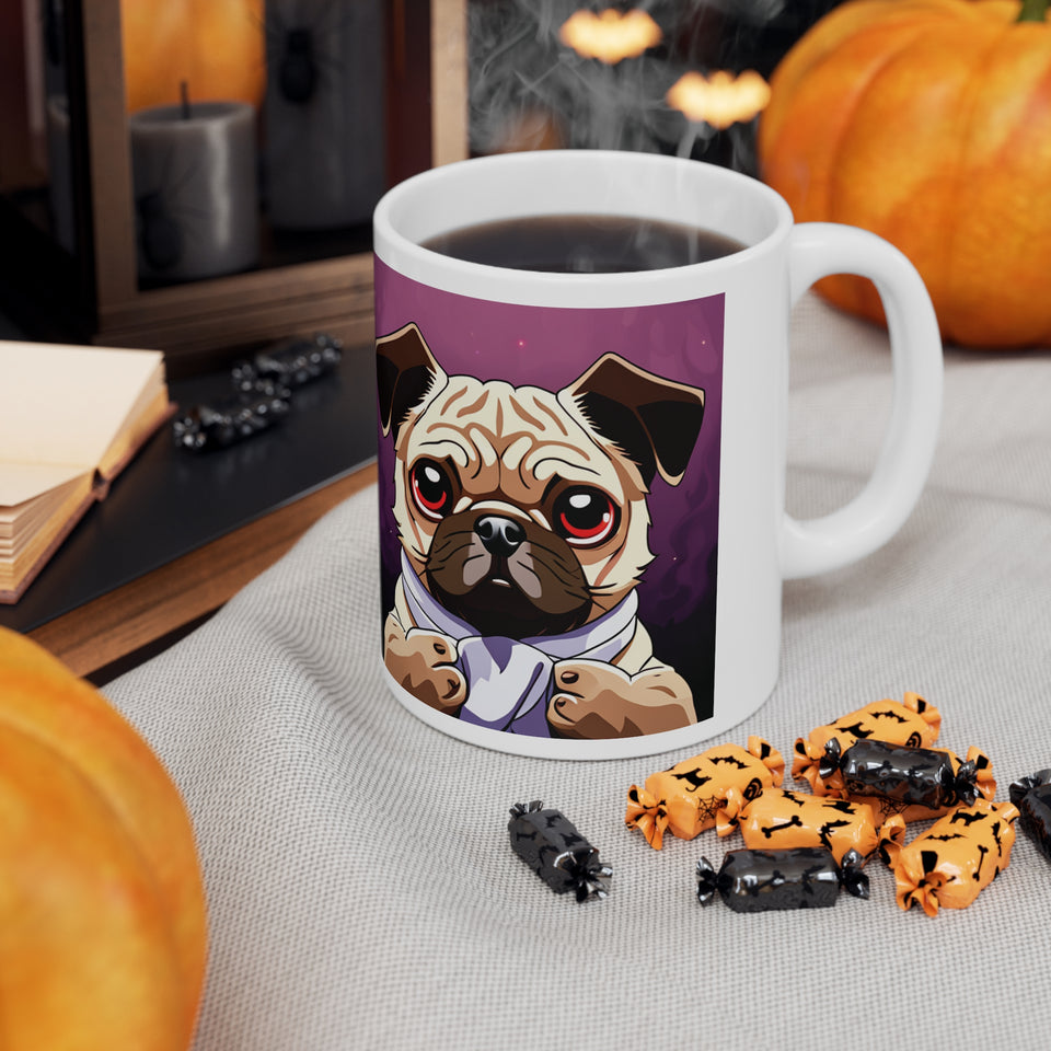 Pug Mug | Pug Gift | Ceramic Pug Mug 11oz