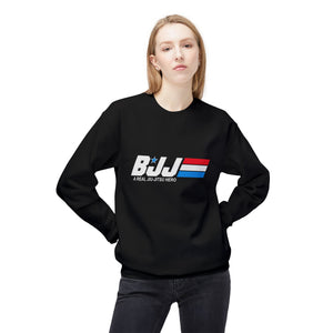 Brazilian Jiu Jitsu A Real Jiu-Jitsu Hero BJJ Unisex Midweight Softstyle Fleece Crewneck Sweatshirt Brazilian Jiu Jitsu A Real Jiu-Jitsu Hero BJJ Unisex Midweight Softstyle Fleece Crewneck Sweatshirt