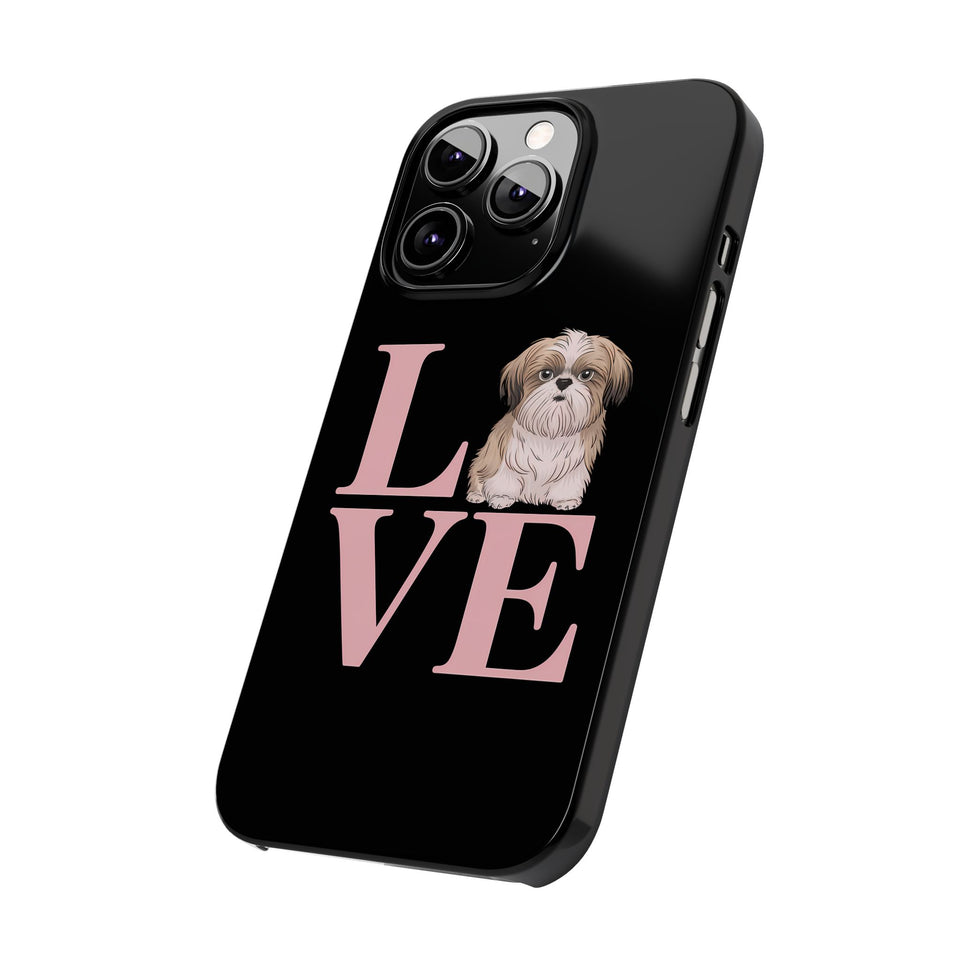 Premium Love Shih Tzu iPhone Case 2 | Cute Shih Tzu Slim Phone Cases