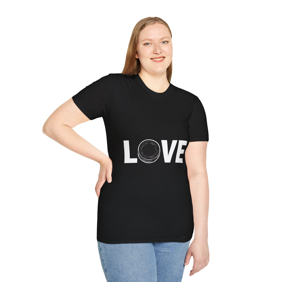 Love Hockey Shirt | Ice Hockey Gift | Unisex Ice Hockey T Shirt