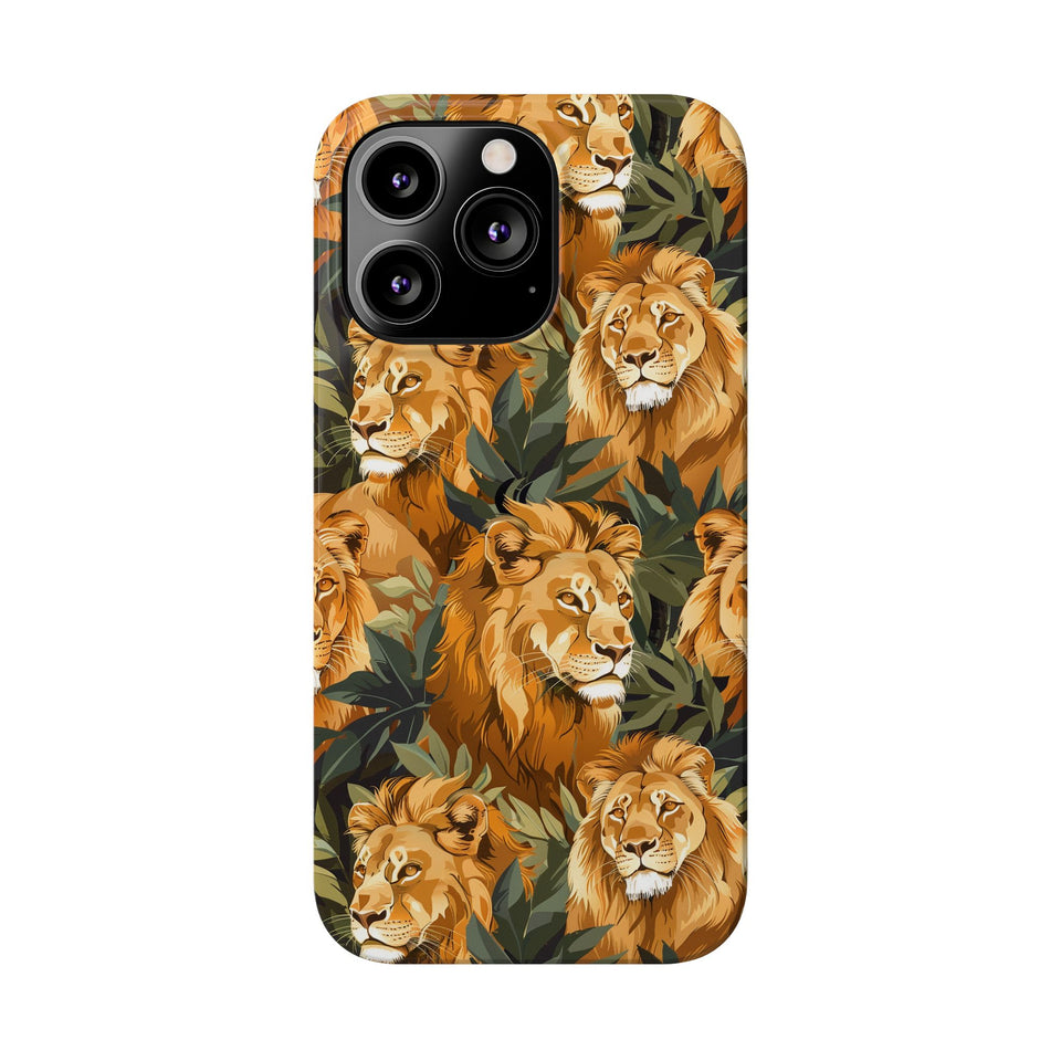 Premium Pride Of Lions iPhone Case | Lion Gifts Slim Phone Cases