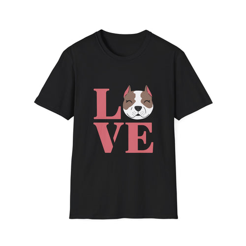 Cute Love Pitbull Shirt | Pitbull Gifts | Pitbulls Dog Lovers Merchandise Unisex T-Shirt