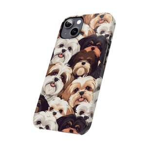 Premium Group of Shih Tzu iPhone Case | Cute Shih Tzu Gifts Slim Phone Cases Premium Group of Shih Tzu iPhone Case | Cute Shih Tzu Gifts Slim Phone Cases