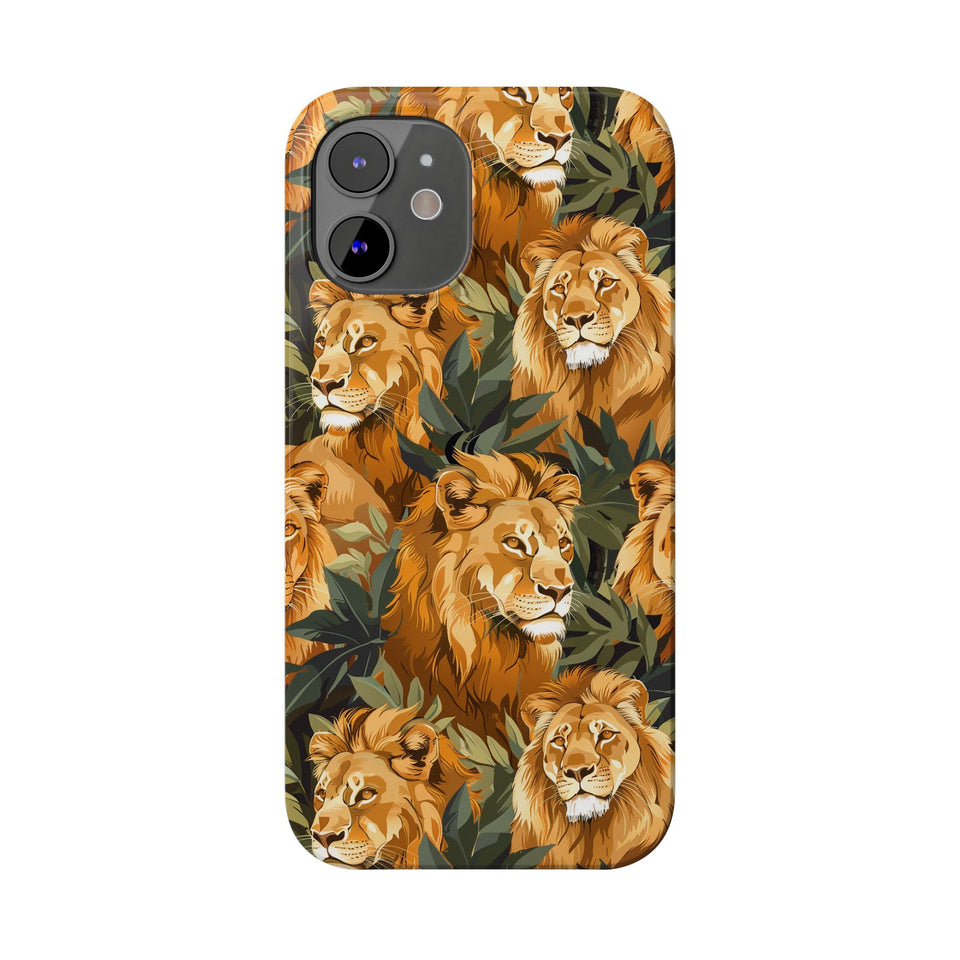 Premium Pride Of Lions iPhone Case | Lion Gifts Slim Phone Cases