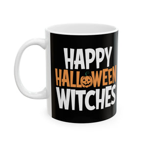 Happy Halloween Witches Mug | Witch Halloween Coffee Mug | Cute Halloween Coffee Mug 11oz Happy Halloween Witches Mug | Witch Halloween Coffee Mug | Cute Halloween Coffee Mug 11oz