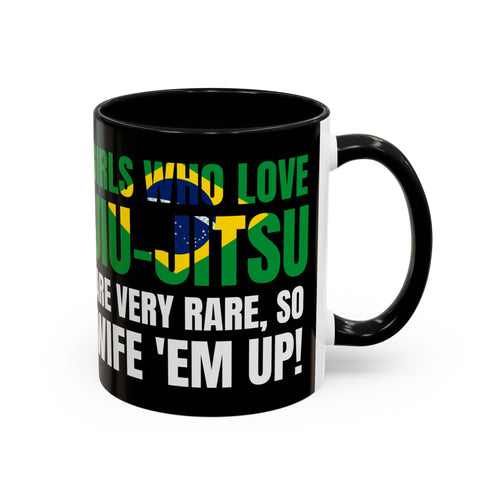 Brazilian Jiu Jitsu Girls Who Do Jiu-Jitsu | BJJ Accent Coffee Mug