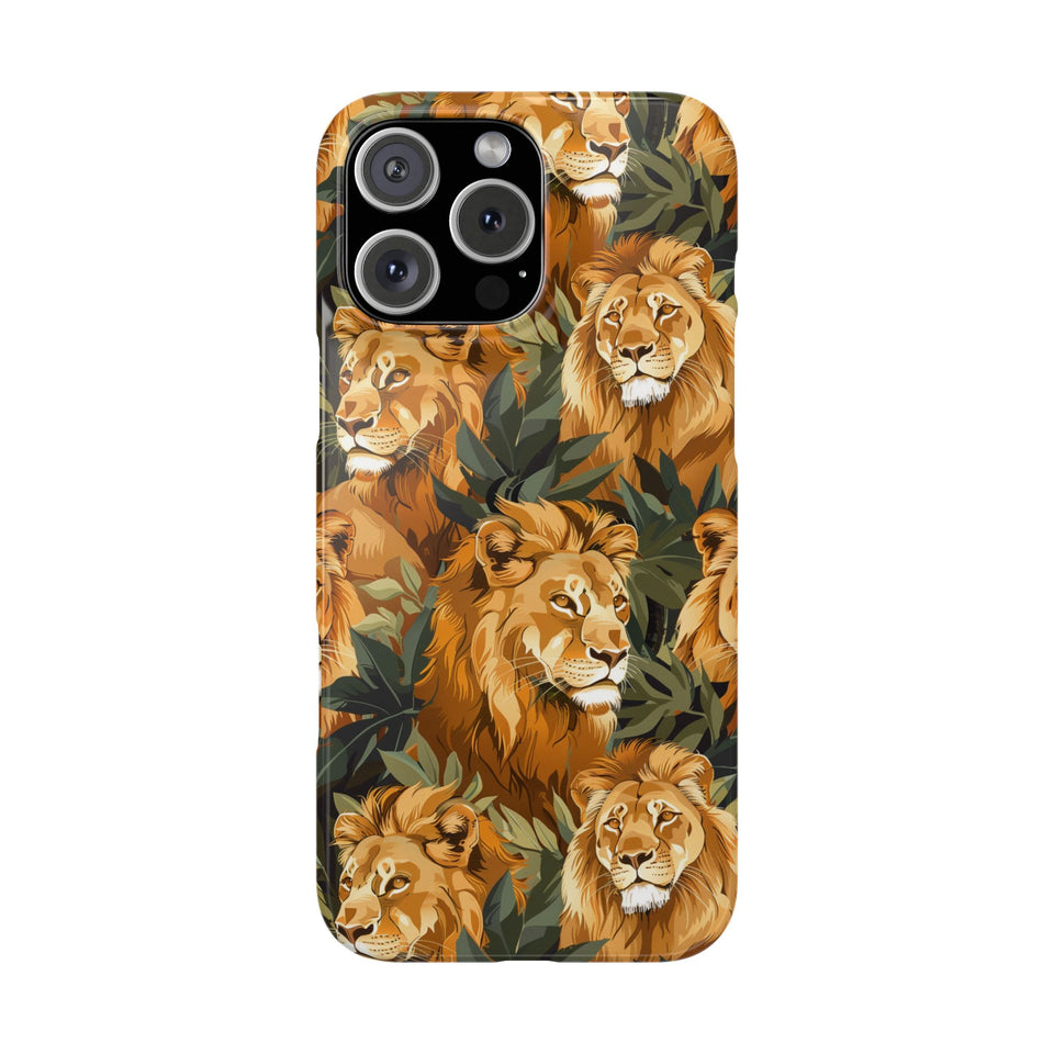 Premium Pride Of Lions iPhone Case | Lion Gifts Slim Phone Cases