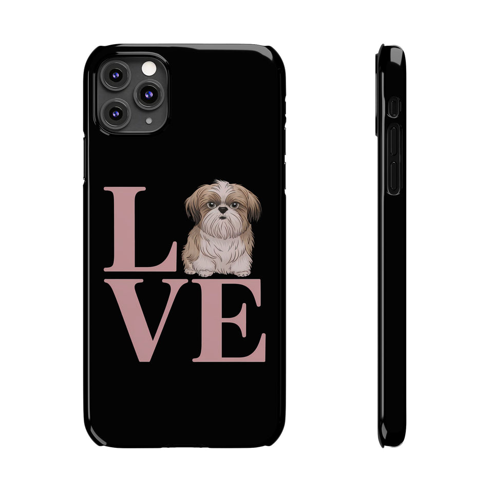 Premium Love Shih Tzu iPhone Case 2 | Cute Shih Tzu Slim Phone Cases