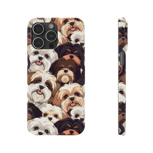 Premium Group of Shih Tzu iPhone Case | Cute Shih Tzu Gifts Slim Phone Cases Premium Group of Shih Tzu iPhone Case | Cute Shih Tzu Gifts Slim Phone Cases