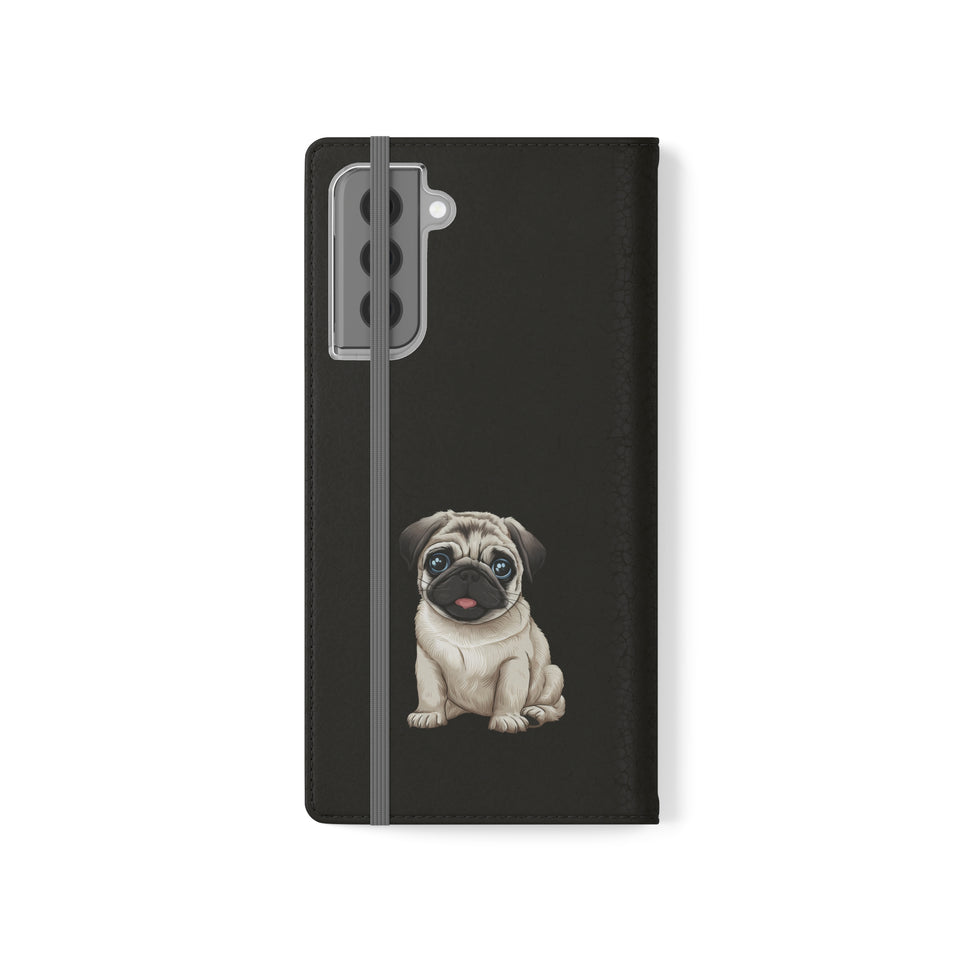 Pug iPhone & Samsung Wallet Phone Case | Pug Flip Cases