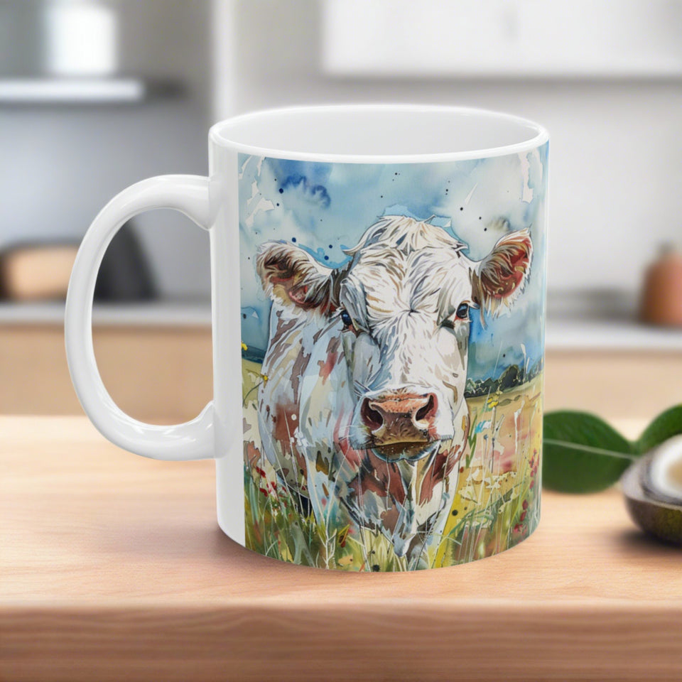 Cow Mug | Coffee Cow Mug | Cow Print Mug | Cow Presents | Highland Cow Mug 11oz