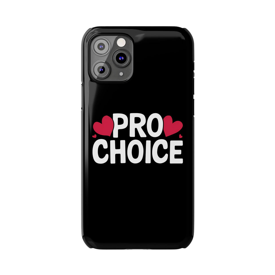 Premium Pro Choice iPhone Case | Feminist Pro Choice Gifts Slim Phone Cases