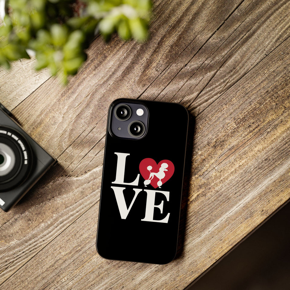 Premium Love Poodles iPhone Case | Cute Poodle Gifts Slim Phone Cases