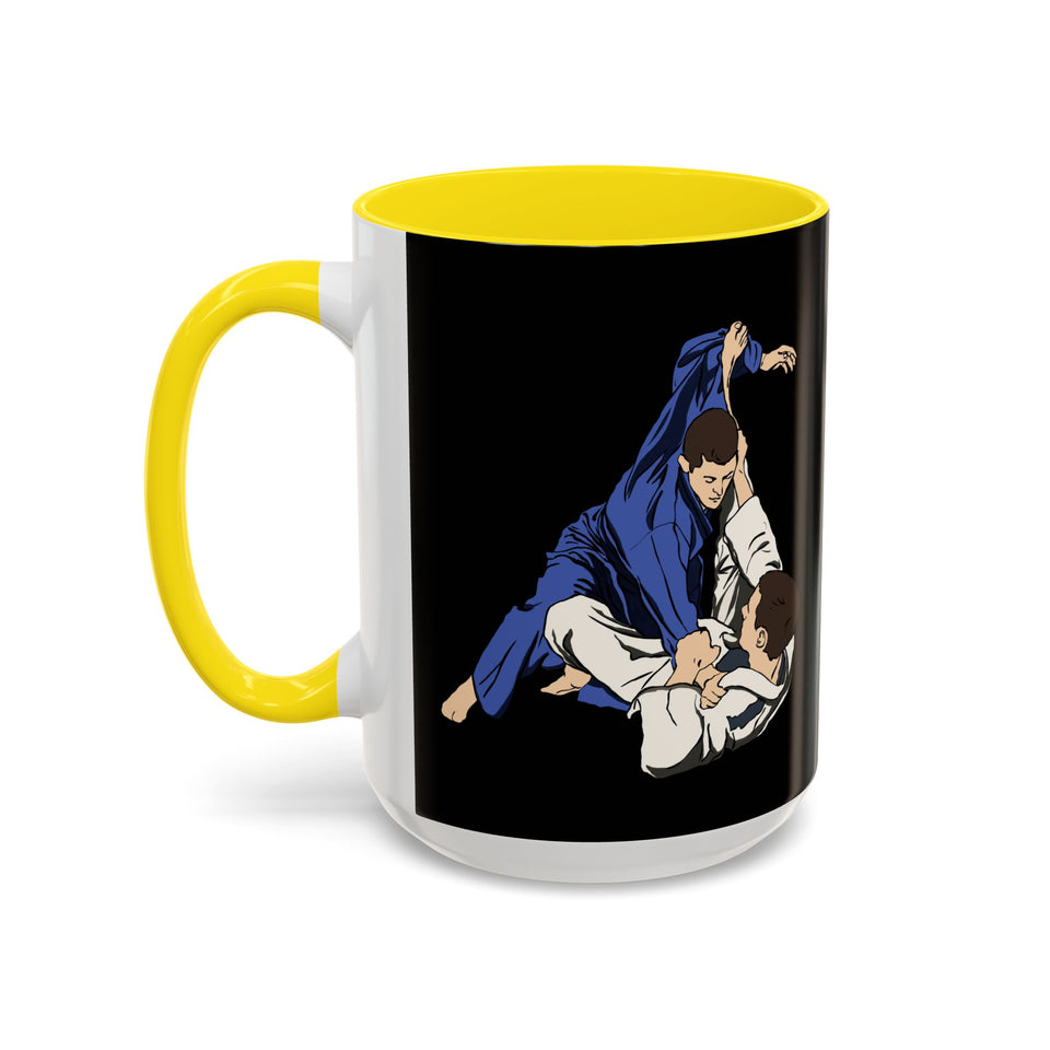 Brazilian Jiu Jitsu Rolling | BJJ Accent Coffee Mug