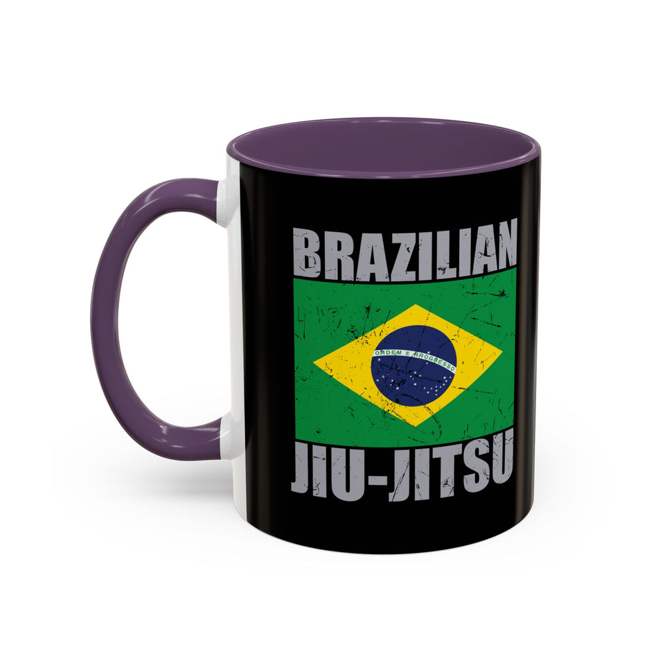 Brazilian Jiu Jitsu Flag 2 | BJJ Accent Coffee Mug