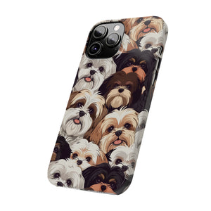 Premium Group of Shih Tzu iPhone Case | Cute Shih Tzu Gifts Slim Phone Cases Premium Group of Shih Tzu iPhone Case | Cute Shih Tzu Gifts Slim Phone Cases