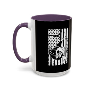 Brazilian Jiu Jitsu Flag Throw | BJJ Accent Coffee Mug Brazilian Jiu Jitsu Flag Throw | BJJ Accent Coffee Mug