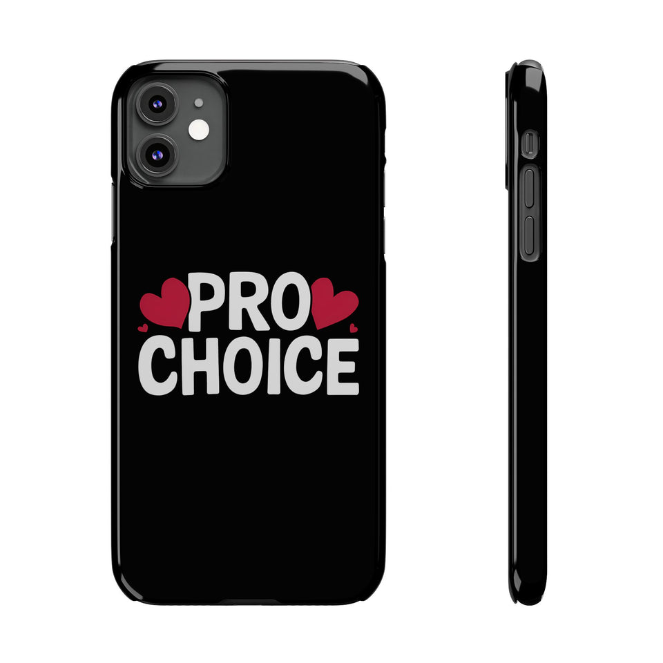 Premium Pro Choice iPhone Case | Feminist Pro Choice Gifts Slim Phone Cases