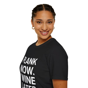 Plank Now Wine Later Yoga Shirt | Yoga Gift | Unisex Yoga T Shirt Plank Now Wine Later Yoga Shirt | Yoga Gift | Unisex Yoga T Shirt