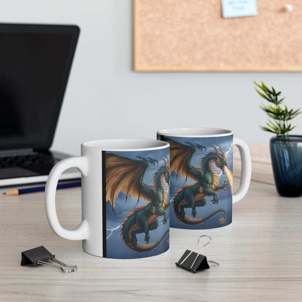 Fantasy Dragon RPG Mug | Role Playing Game Gift | Dragon Coffee Mug | RPG Fantasy Gift Ideas Mug 11oz 3