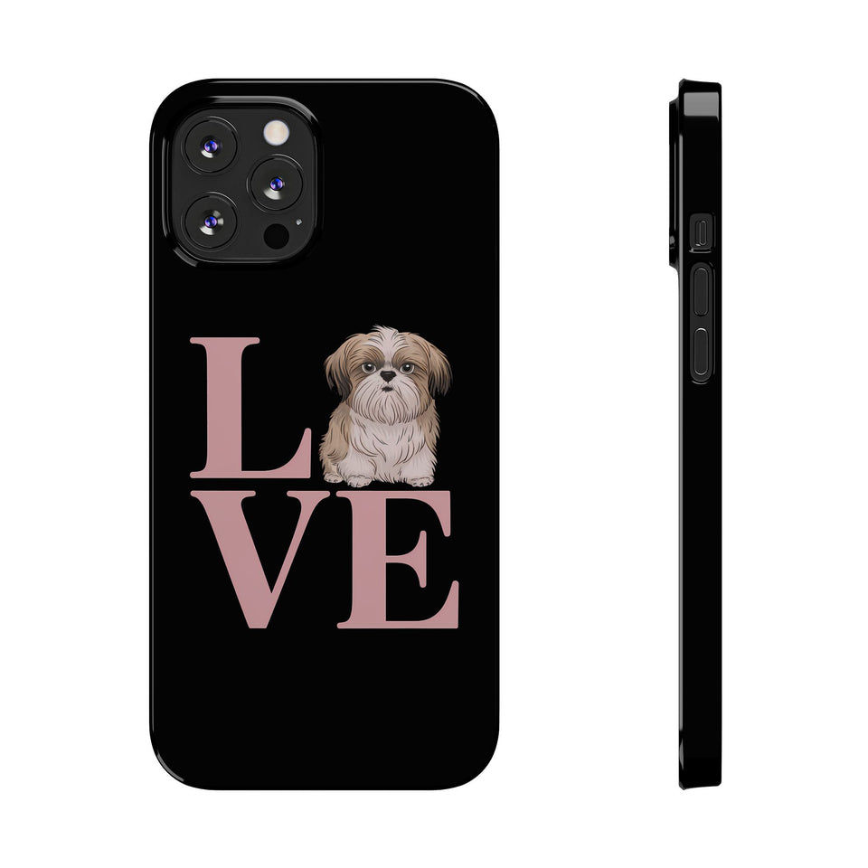 Premium Love Shih Tzu iPhone Case 2 | Cute Shih Tzu Slim Phone Cases