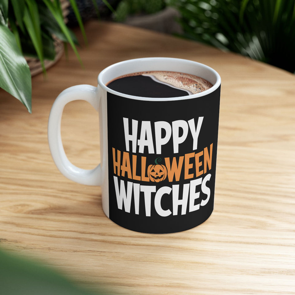 Happy Halloween Witches Mug | Witch Halloween Coffee Mug | Cute Halloween Coffee Mug 11oz