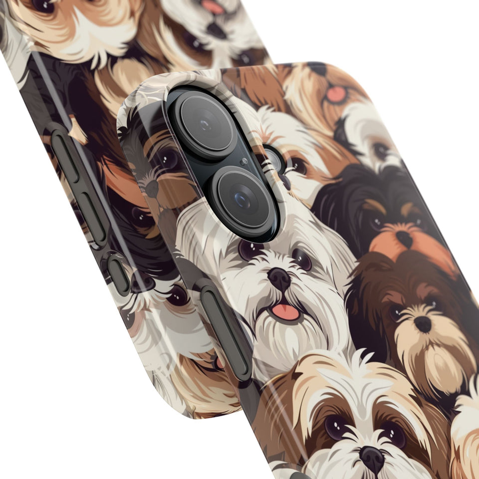 Premium Group of Shih Tzu iPhone Case | Cute Shih Tzu Gifts Slim Phone Cases