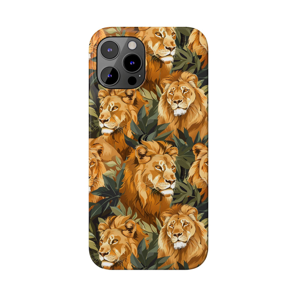 Premium Pride Of Lions iPhone Case | Lion Gifts Slim Phone Cases