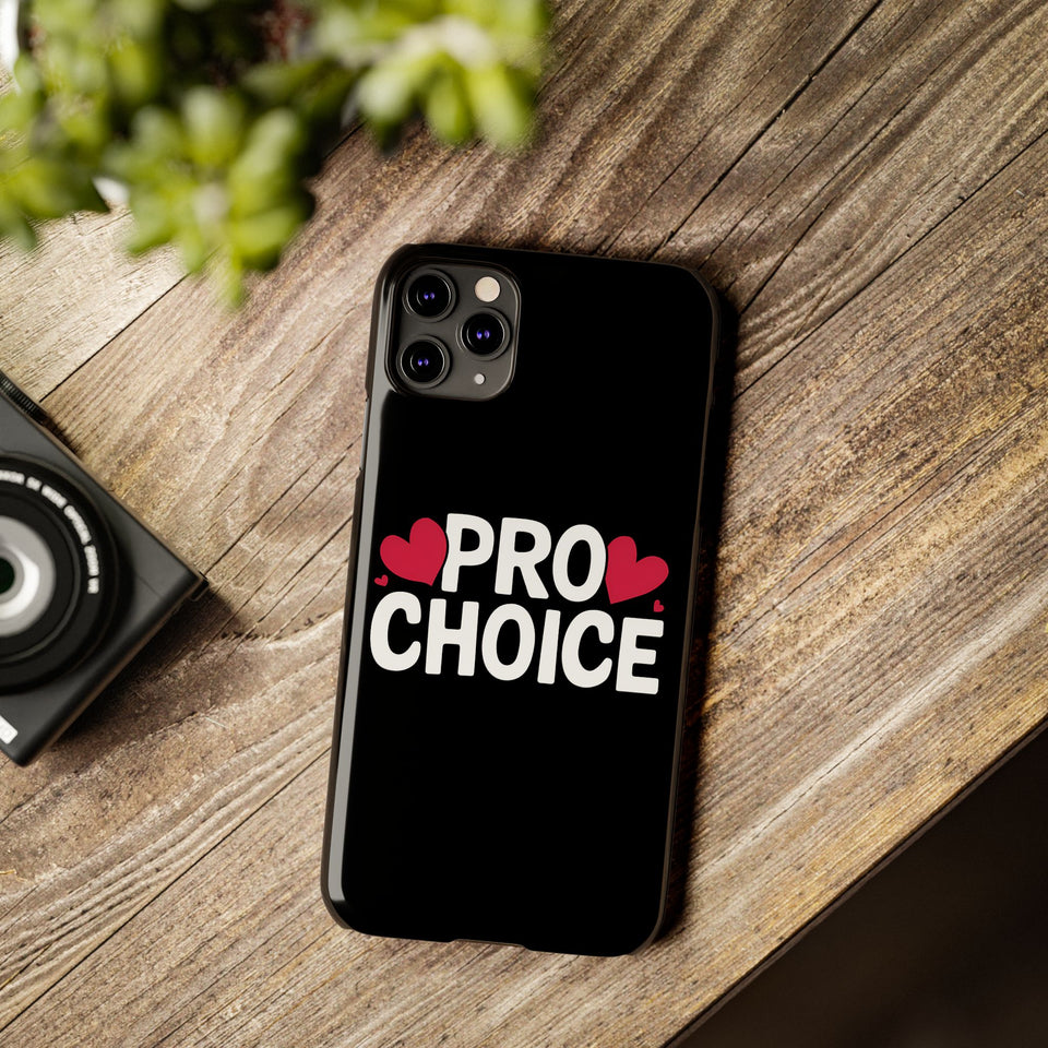 Premium Pro Choice iPhone Case | Feminist Pro Choice Gifts Slim Phone Cases