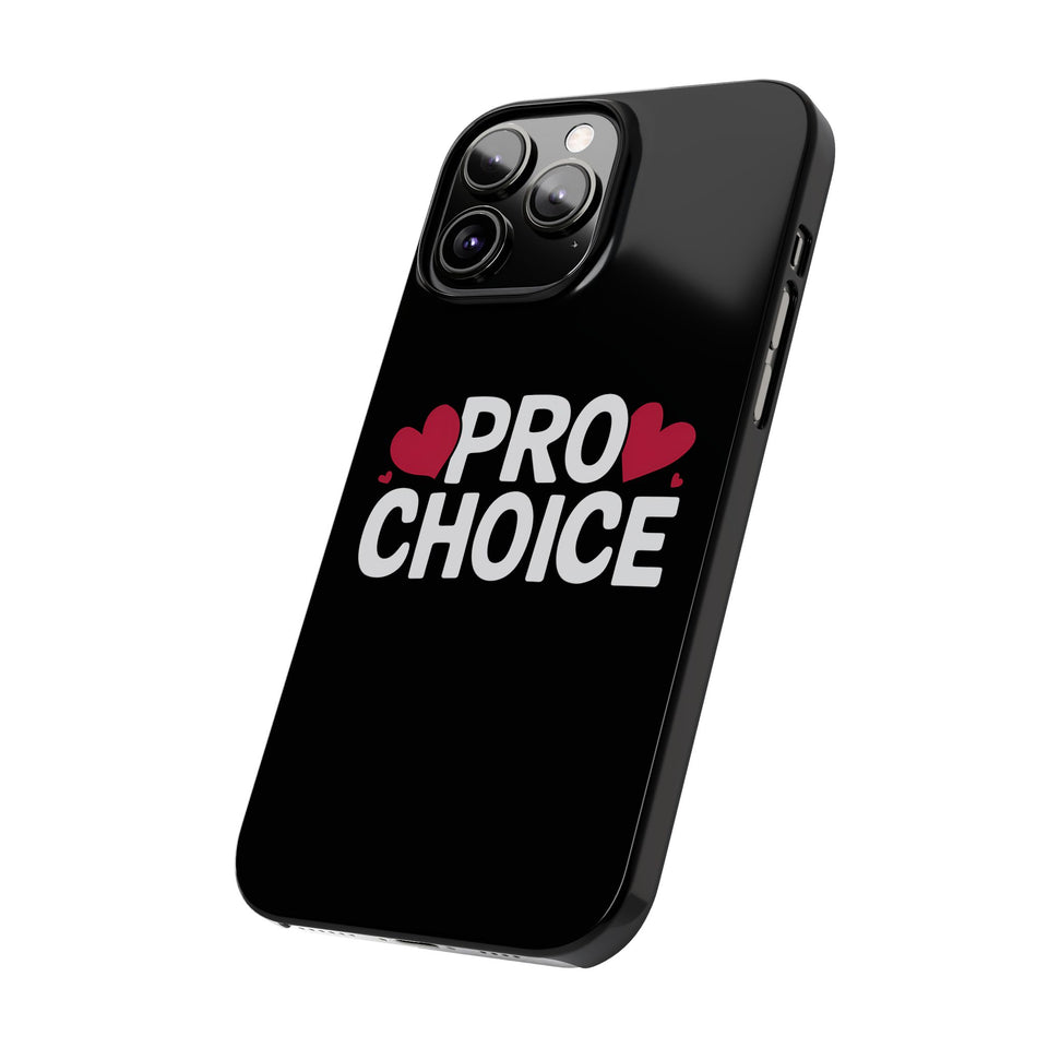 Premium Pro Choice iPhone Case | Feminist Pro Choice Gifts Slim Phone Cases