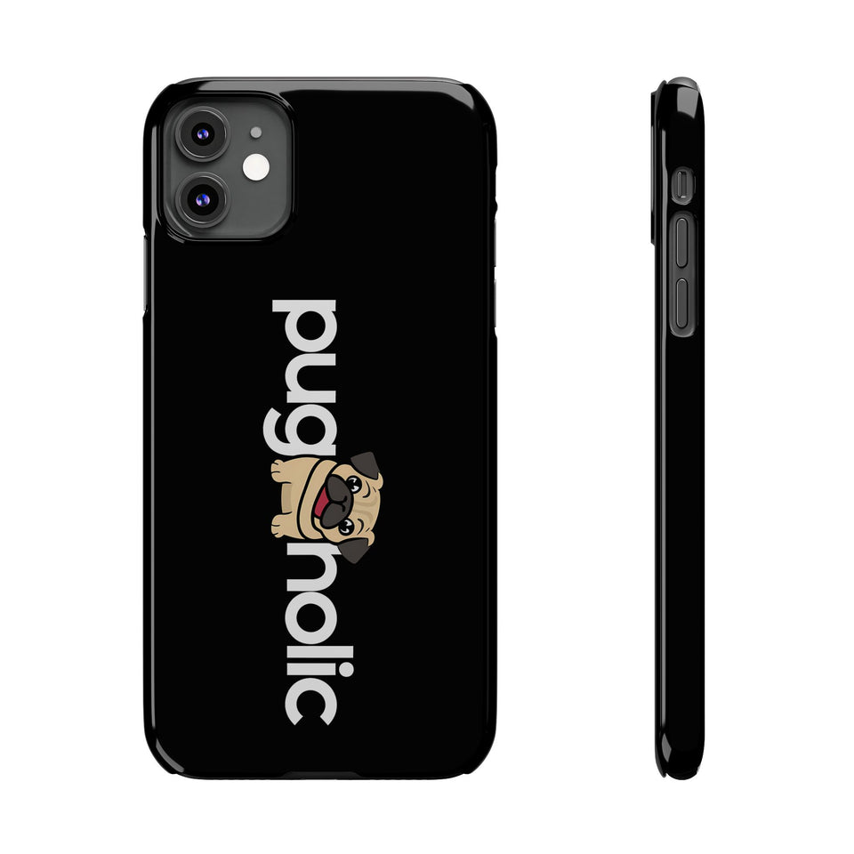 Premium Pugaholic Pug iPhone Case | Cute Pug Gifts Slim Phone Cases