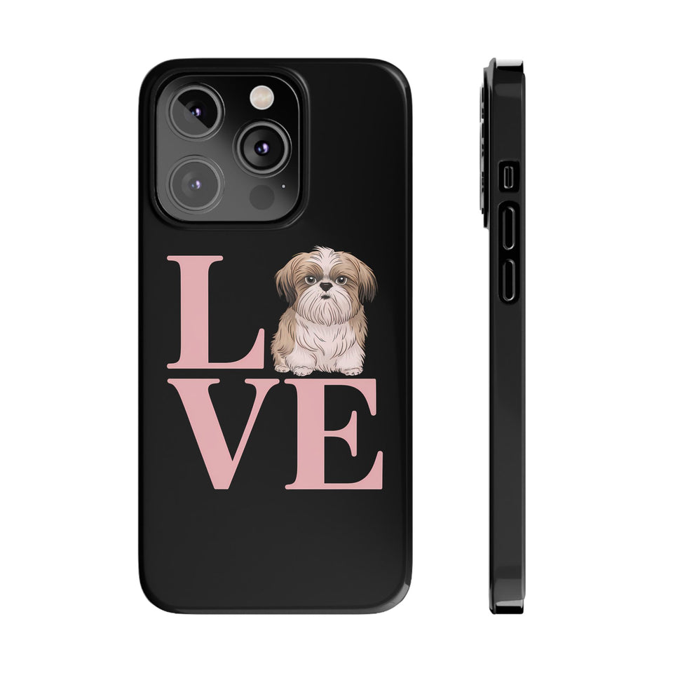 Premium Love Shih Tzu iPhone Case 2 | Cute Shih Tzu Slim Phone Cases