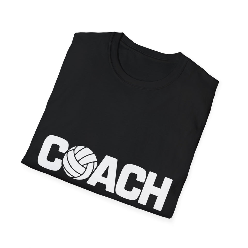 Volleyball Coach T-Shirt | Volleyball Gifts Unisex Coach T-Shirt